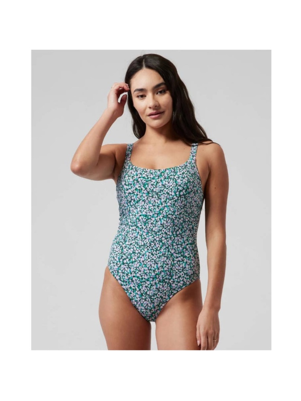 Athleta Hermosa Camo Floral Gables One-piece